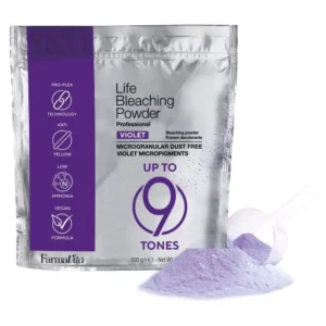 Poudre décolorante violette 9 tons - LIFE BLEACHING POWDER - (500 Gr)